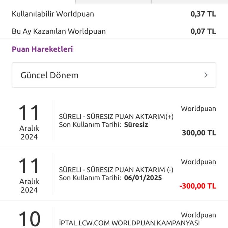 LCW Alışveriş Puanım Neden Silindi?