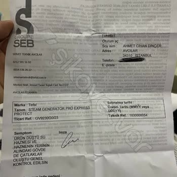 Tefal Yetkili Servisinde Geciken Hizmet Sorunu