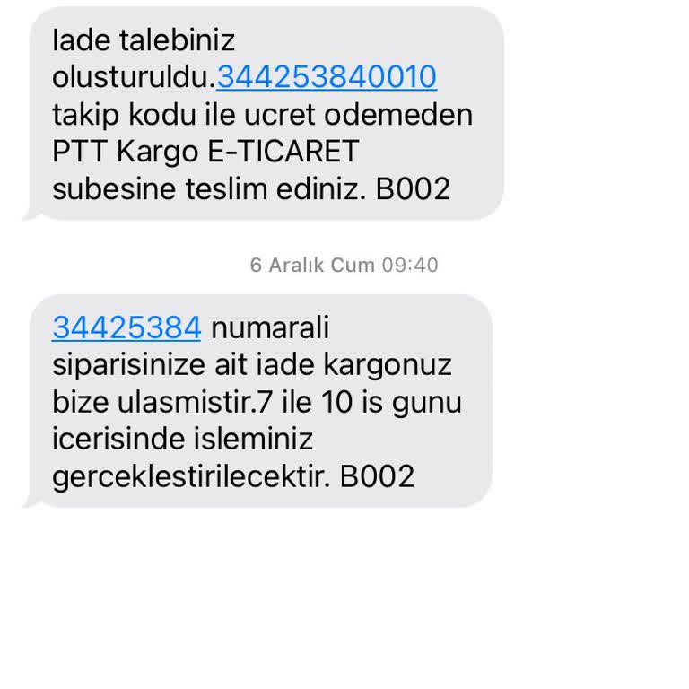 Alışveriş Sitesinden İade Sorunu