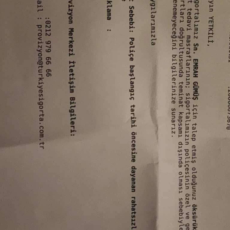 Tamamlayıcı Sağlık Sigortasında Beklenmedik Red