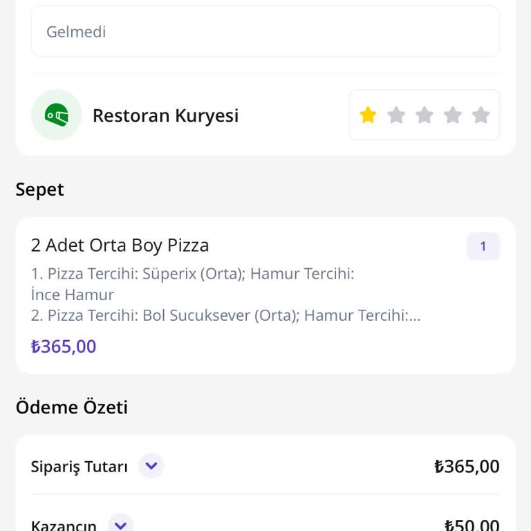 GetirYemek Ve Domino's Siparişinde Büyük Hayal Kırıklığı