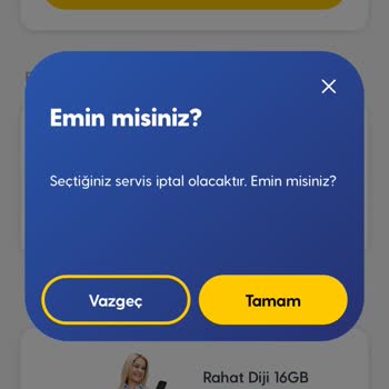Turkcell Rahat Diji Paket İptal Sorunu