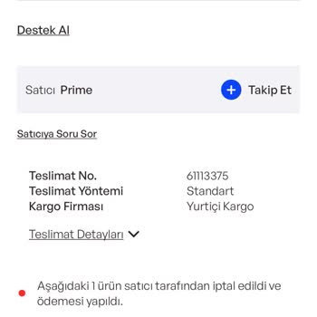 Ürün Fiyat Artışı Ve İptal Edilen Sipariş Sorunu