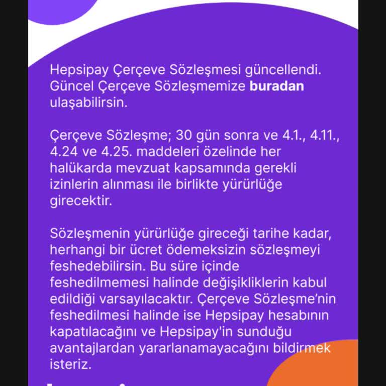 İzinsiz Hepsipay Sözleşmesi Şikayeti