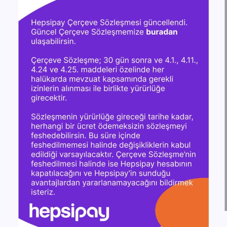 Hepsipay Tarafından Bilgim Dışı Yapılan Sözleşme Ve İptal Sorunu