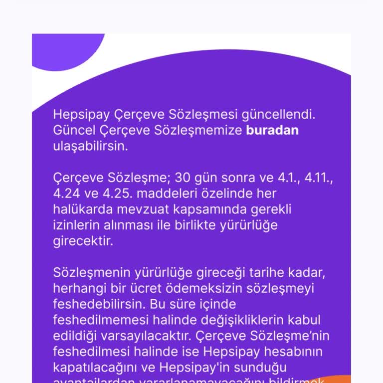 Hepsipay Sözleşmesi: Onaysız İşlem Ve İptal Talebi
