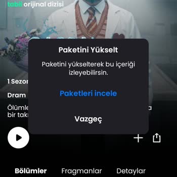 Tabii Uygulamasında Paket Yükseltme Sorunu