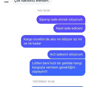 Çin'den Gelen Kalitesiz Çanta Ve İade Sorunu