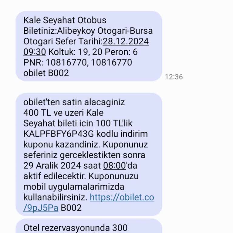 Otobüs Seferinde Yaşanan Aksaklık