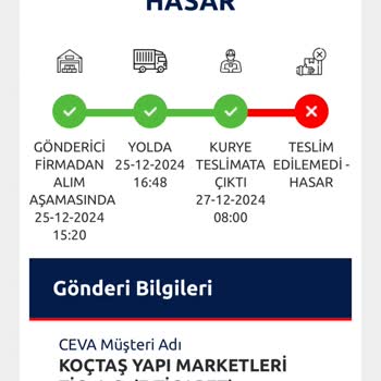 Kayıp Kargo Ve İletişimsizlik Sorunu