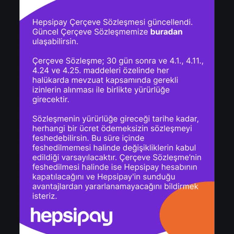 Habersiz Hepsipay Sözleşmesi Ve Ücret Kesintisi