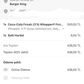 Burger King Ve Yemeksepeti'nden Soğuk Ve Kokmuş Sipariş