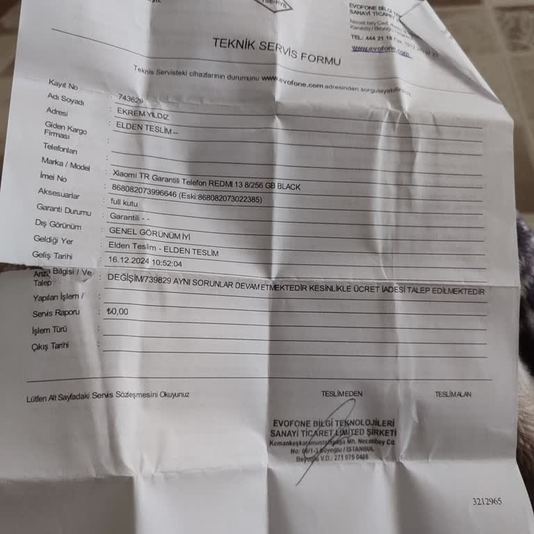 Redmi 13'te Sürekli Bekleme Sorunu Ve İade Süreci