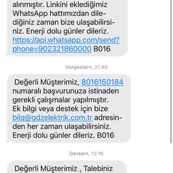 Elektrik Arızası İçin Yetersiz Hizmet Ve İletişim Sorunu