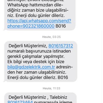 Elektrik Arızası İçin Yetersiz Hizmet Ve İletişim Sorunu