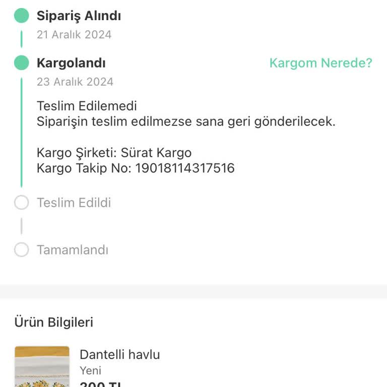 Kargom Neden Hâlâ Ulaşmadı?