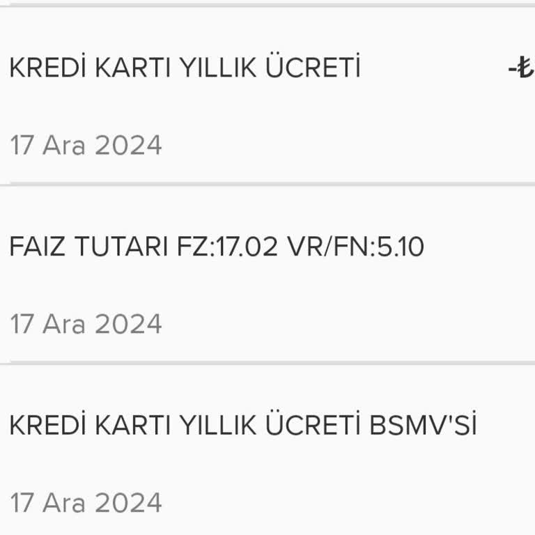 Haksız Kart Ücreti İadesi Talebi