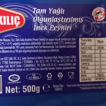 Plastik Gibi Elastik Beyaz Peynir Hayal Kırıklığı