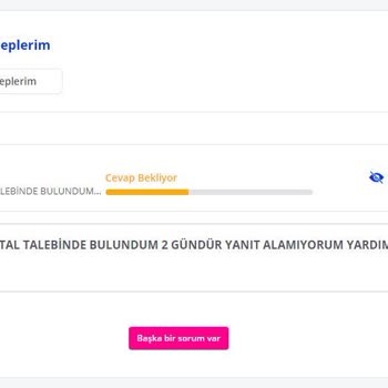 İptal Edilemeyen Sipariş Ve Yanıtsız Satıcı Sorunu