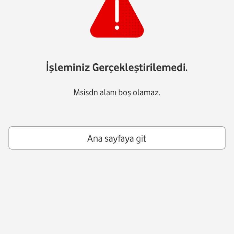 Vodafone'dan İade Sorunu: Acil Çözüm Bekliyorum!