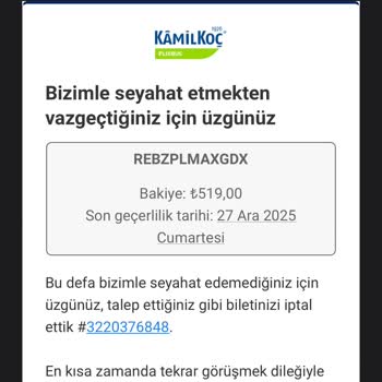 Kamil Koç'un Müşteri Mağduriyeti Ve Saygısız Hizmeti