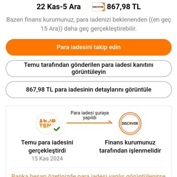 Temu'dan İade Edilmeyen Para: Ziraat Bankası İle Yaşanan Sorun
