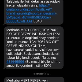 Grundig Kahve Makinesi Sorunu Ve Geç Teslimat