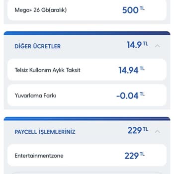 Turkcell Ve Paycell Üzerinden Bilgim Dışında Yapılan Ödemeler