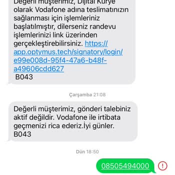 Vodafone Taşıma Sürecinde Bilgi Eksikliği Ve Gecikme