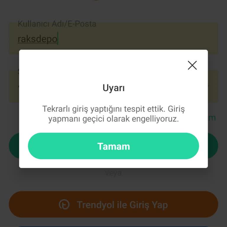 Dolap Uygulamasında Tekrarlı Giriş Hatası Mağduriyeti