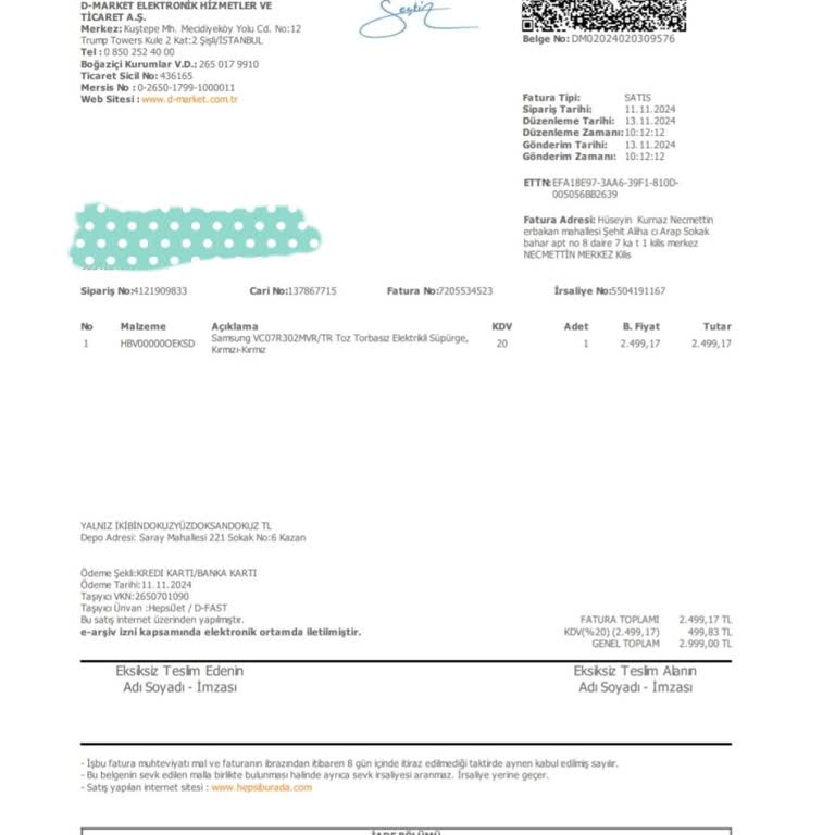 Hepsiburada'dan Aldığım Kusurlu Ürün Ve Müşteri Hizmetleri Sorunu