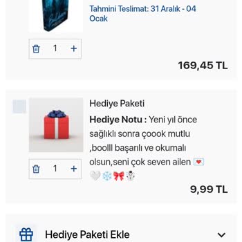 D&R'da Hediye Notu Ve Paket Sorunu