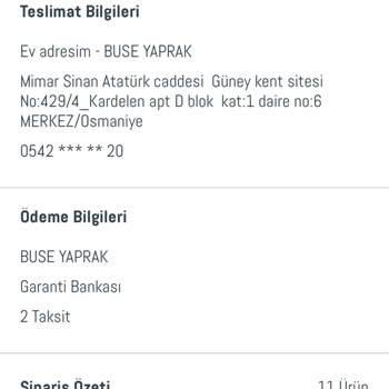 Eksik Ürün Teslimatı: Hiver Fincan Takımı Gelmedi