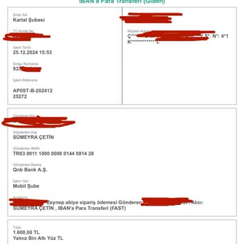 Sipariş Sonrası İletişimsizlik Ve Ürün Teslim Edilmemesi