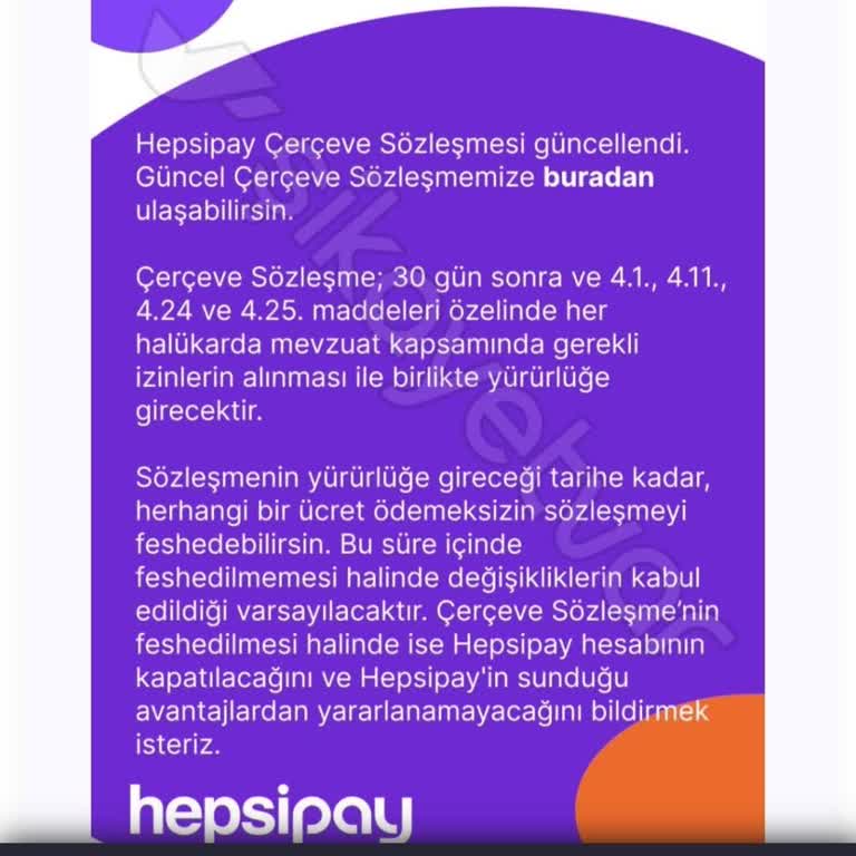 Hepsiburada Hepsi Pay Hesabımı Kapatamıyorum