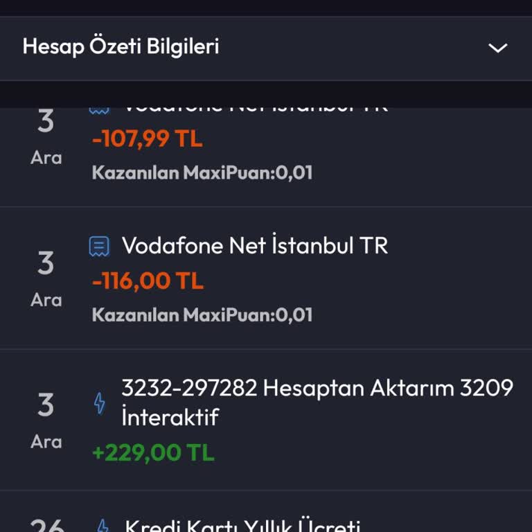 Haksız Kart Aidatı İadesi Talebi