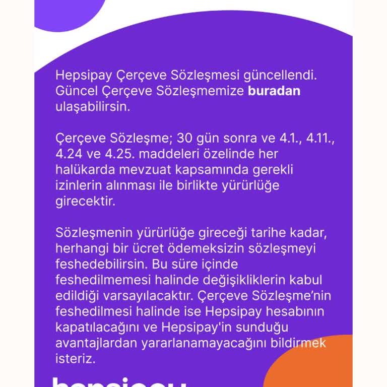 Hepsipay Sözleşme Yenileme Sorunu