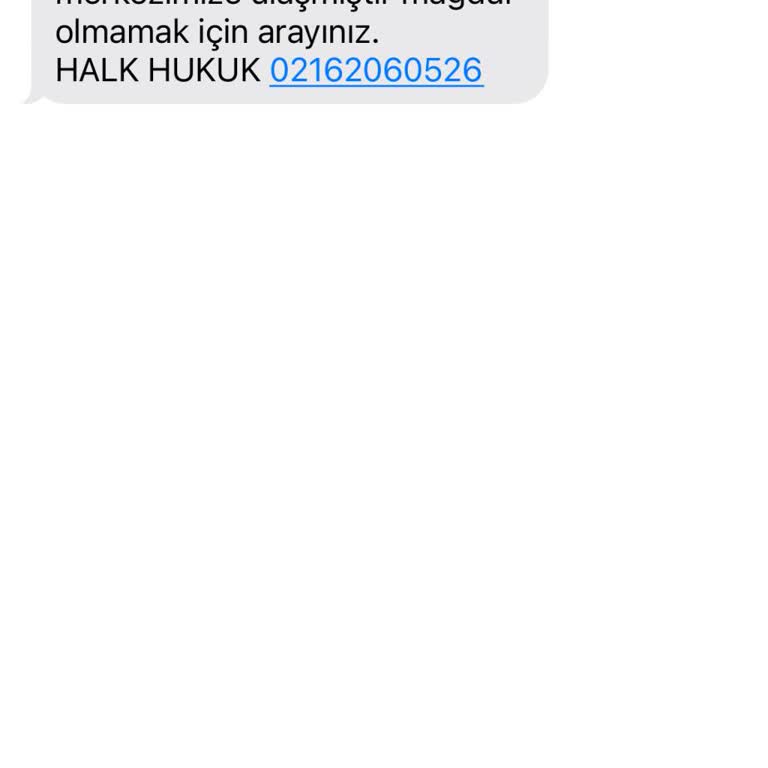 Bilinmeyen Mesajla Gelen Hukuki Tehdit