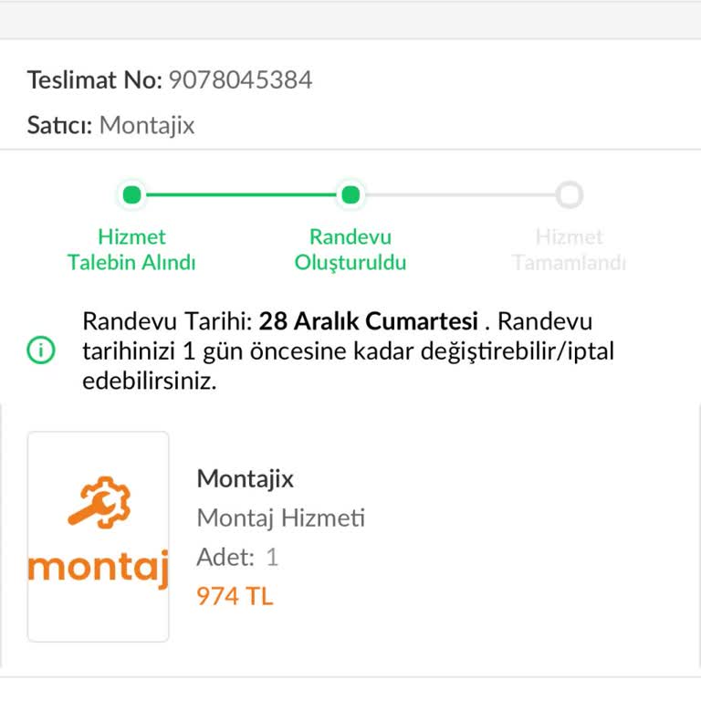 Montaj Hizmeti Ve İptal Süreci Sorunu