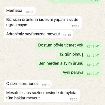 Satıcı Tarafından Yönlendirilen Siparişin İptali