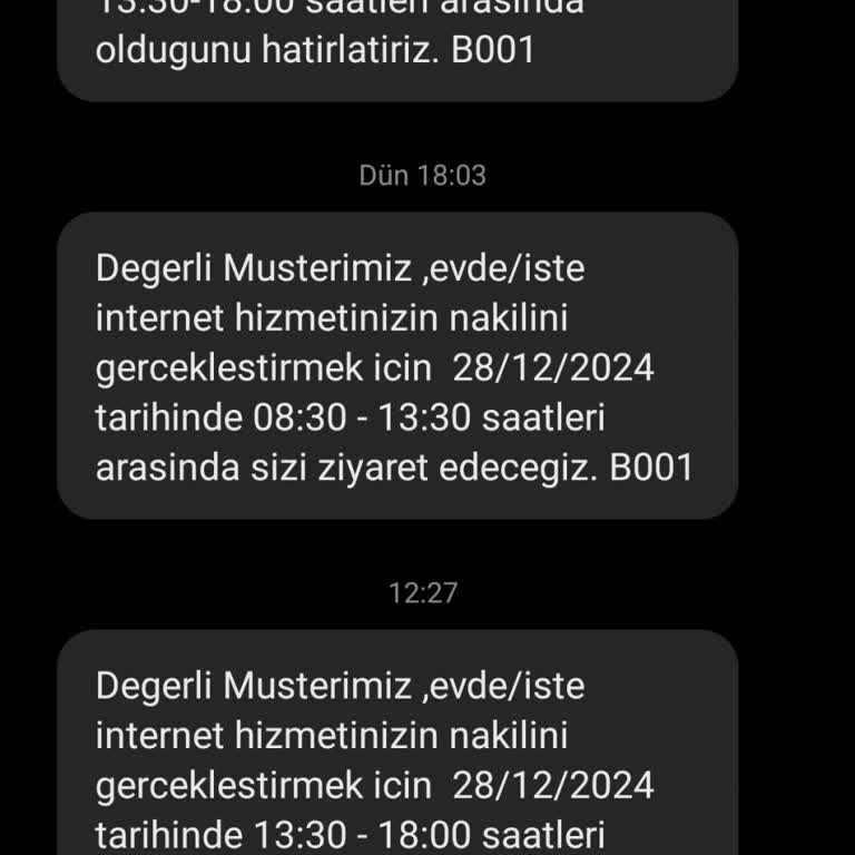Telekom Hizmetinde Sürekli Erteleme Sorunu