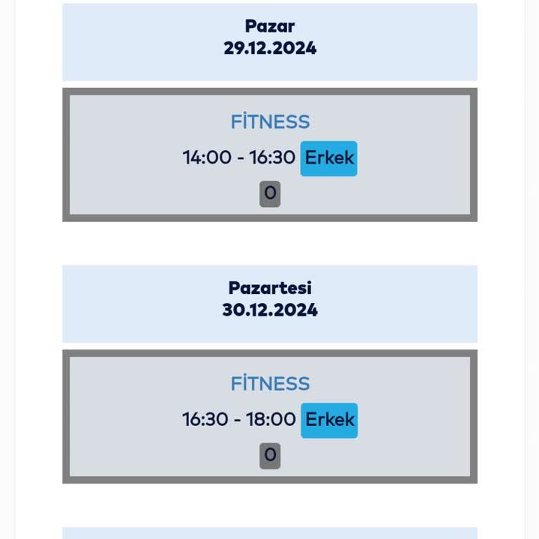 Kullanım Hakkı Sunulmayan Spor Kompleksi Üyeliği