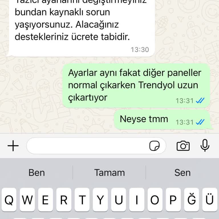 Trendyol'da Ürün Fişi Sorunu Ve Ücret Talebi