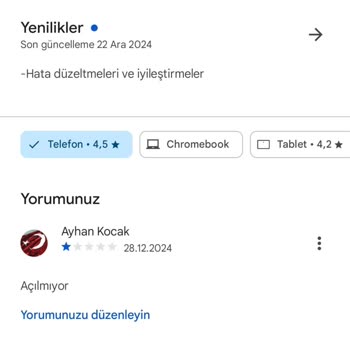 Sigortam Cepte Uygulaması Açılmıyor, Destek Yok