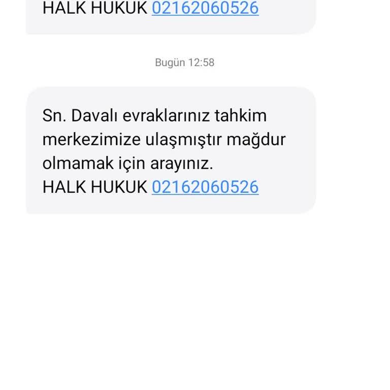Yanıltıcı Mesajlarla Hukuki Tehdit