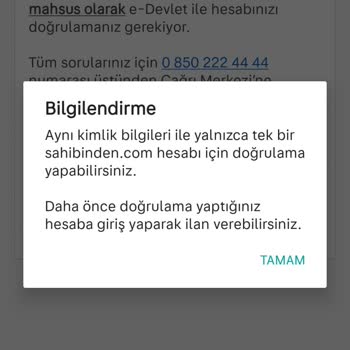 Sahibinden'de Hesap Silme Sonrası E-Posta Güncelleme Sorunu