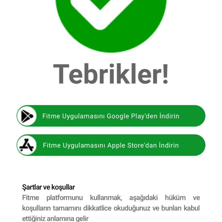 Fitme Uygulamasından Çıkış Problemi