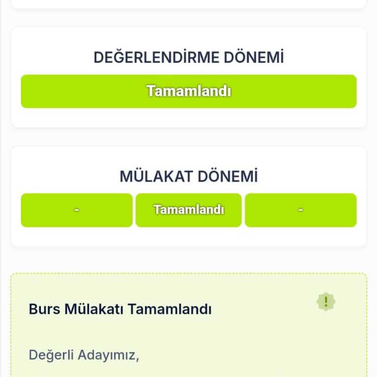 TEV Burs Başvuru Sürecinde Belirsizlik