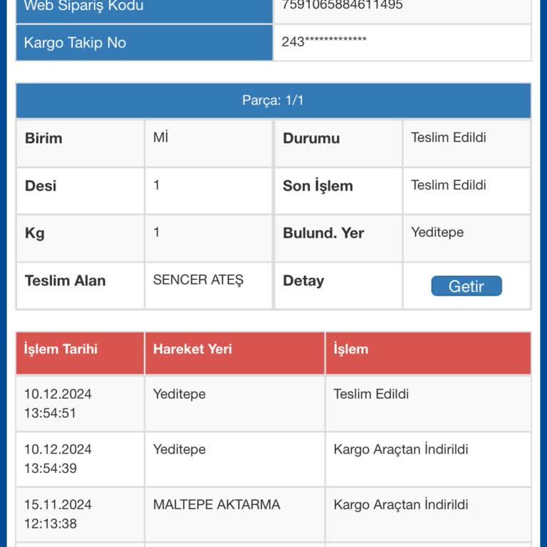 Kaybolan Kargo Ve İlgisiz Müşteri Hizmetleri