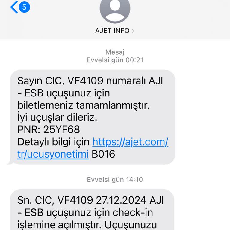 Ajet Yanlış İsimle Geçersiz Bilet Skandalı